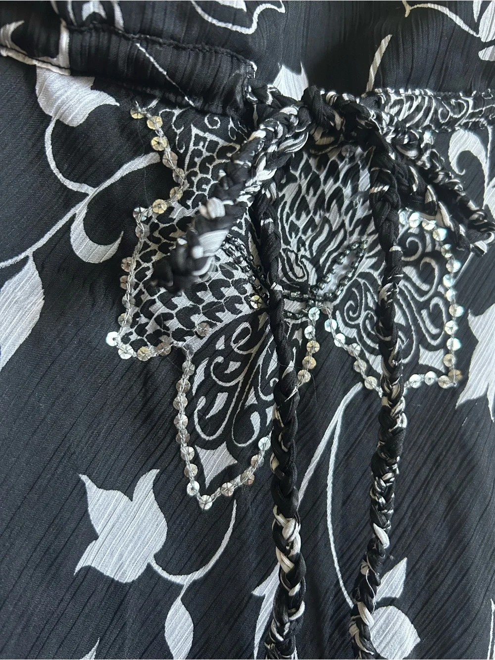 Y2K Black Floral Sundress - Picture 3 of 6